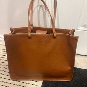 MATT & NAT Brown Leather Tote Bag